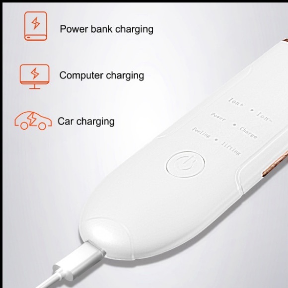 🆕ION SONIC SKIN SCRUBBER/SCRAPPER w/ USB CHARGING CABLE & 2 add. cleaning heads - Picture 5 of 8